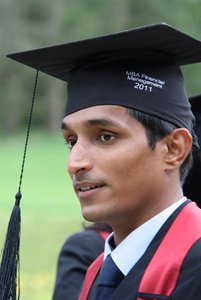 Vikash Jha aus Indien hat jetzt einen MBA in Financial Management in der Tasche.