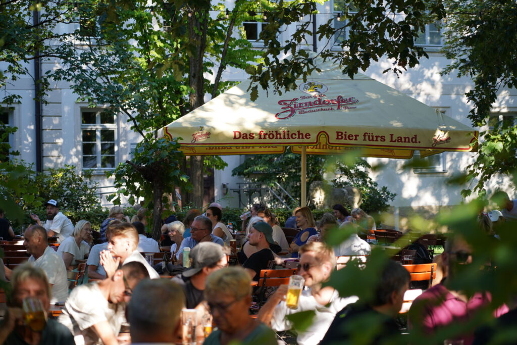 Eine der vielen Bars und Biergärten in Coburg